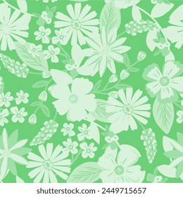 Pattern flower floral spring blossom illustration vector fabric textile design leaf leaves
