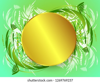 Pattern flower frame