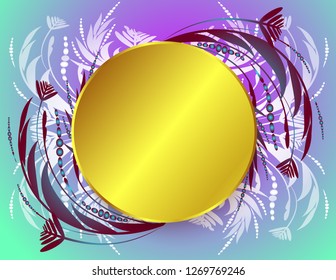 Pattern flower frame