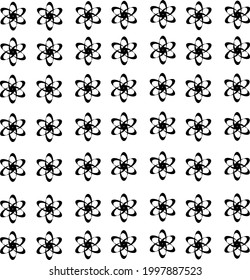 pattern flower line art simple.suitable for fabric,etc