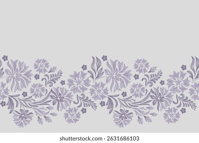 Padrão flor variedade mínima rosa azul pastel floral papel de parede fundo borda vetor ilustração