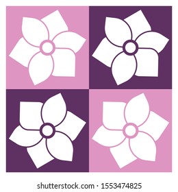 Pattern Flower Pink Style 
Abstract design apple
