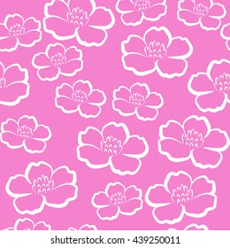 pattern flower, seamless, square size