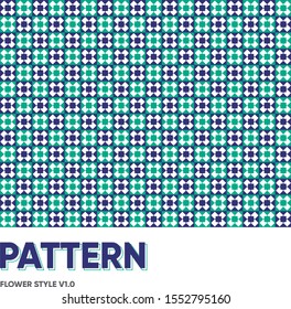 Pattern Flower Style V2.0 
Wallpaper Blue and Green