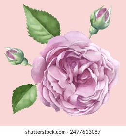 Pattern. Pattern flower. Vector illustration in a watercolor style. Use printed materials, signs, objects, websites, maps.
