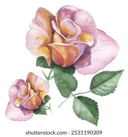 Flor padrão. Ilustração vetorial em estilo de aquarela. Use materiais impressos, sinais, objetos, sites, mapas.
