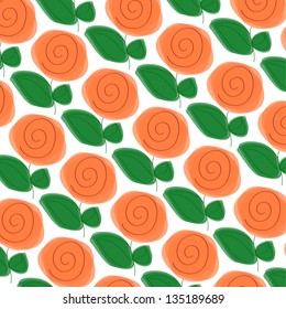 Pattern with flowers.