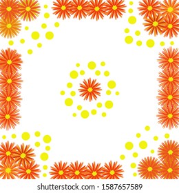 Pattern with Flowers. background - Illustration