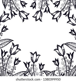 pattern flowers. card