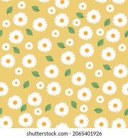 Muster von Blumen auf buntem Hintergrund