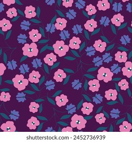 pattern flowers, Delicate daisy floral texture. Seamless small flowers pattern for design wrapping, textile, wallpaper, paper. Cute nature background