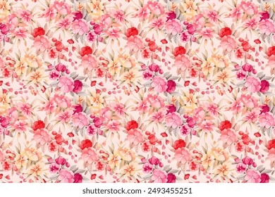 patrón de diseño de flores para textil , sobre fondo . Vector clásico patrón sin costuras 