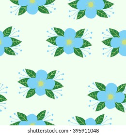 Pattern flowers flat .seamless simple flowers patterns. Flowers texture. Illustration can be used as a print fabric, wrapping paper, screen saver for web site, for design of cards, frames.flower bud