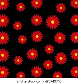 pattern flowers floral background vector illustration design