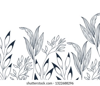 pattern flowers and leafs isolated icon