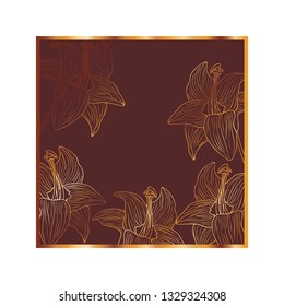 pattern flowers and leafs isolated icon