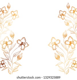 pattern flowers and leafs isolated icon