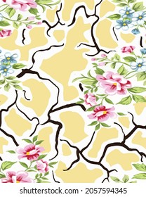 PATTERN DESİNG FLOWERS ROSE TEXTILE