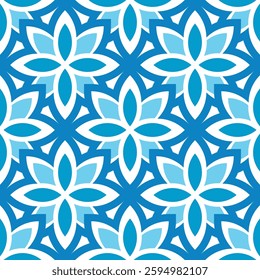 pattern flowers seamless blue colors