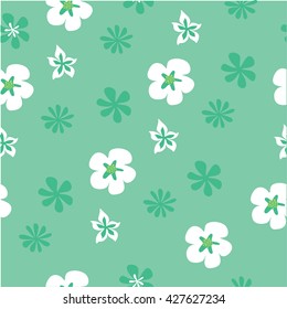a pattern of flowers. stems. buds.