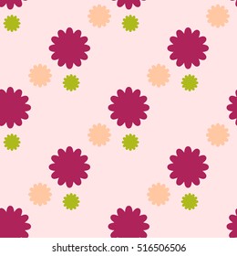 Pattern with flowers. Subject Spring-Summer
