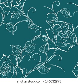 The pattern of flowers. Vector illustration