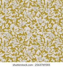 pattern, flowers, vector, leaf, design 
