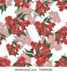 pattern from flowers.irises.colored vector illustration
