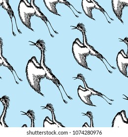 Pattern of the flying herons