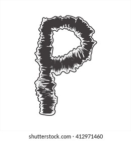 pattern font black P have abstract can be many thing on web design.