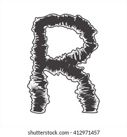 pattern font black R have abstract can be many thing on web design.