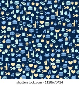 Pattern with food