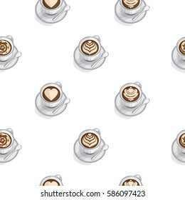 pattern food coffee cup latte art