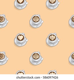 pattern food coffee cup latte art