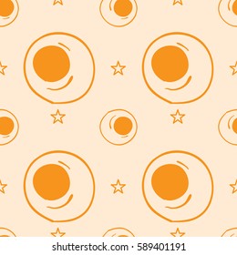 pattern food Fried egg star 