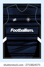 Padrão de futebol Jersey Designs personalizável sublimação impressão