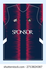 Patrón de fútbol Jersey Diseños personalizables Sublimación Imprimir