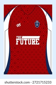 Patrón de fútbol Jersey Diseños personalizables Sublimación Imprimir
