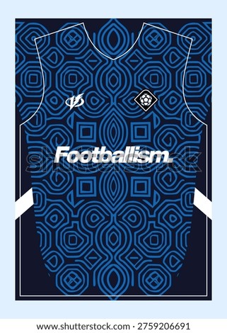 Pattern Football Jersey Designs  Customizable Sublimation Print