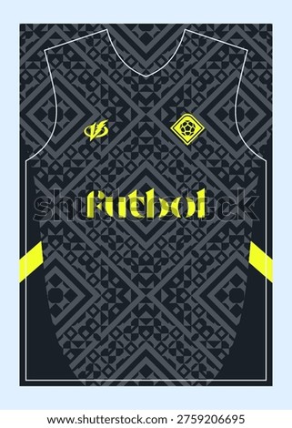 Pattern Football Jersey Designs  Customizable Sublimation Print