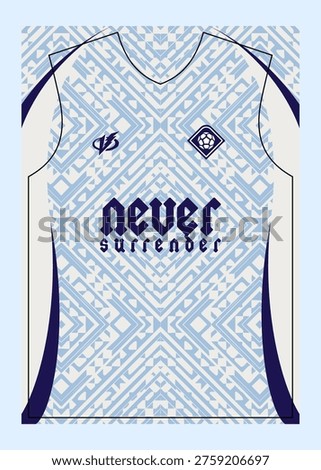 Pattern Football Jersey Designs  Customizable Sublimation Print