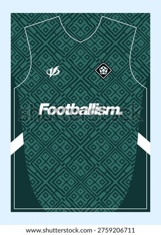 Pattern Football Jersey Designs  Customizable Sublimation Print