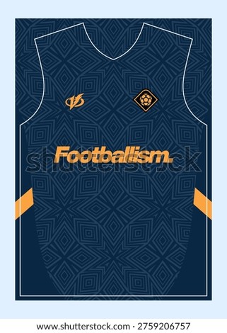 Pattern Football Jersey Designs  Customizable Sublimation Print