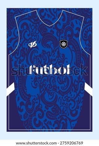 Pattern Football Jersey Designs  Customizable Sublimation Print