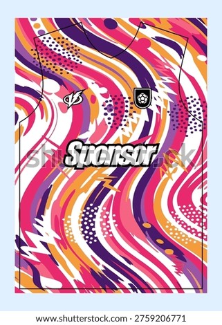 Pattern Football Jersey Designs  Customizable Sublimation Print