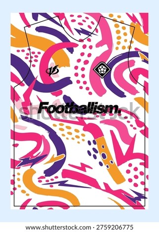 Pattern Football Jersey Designs  Customizable Sublimation Print