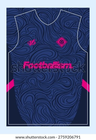 Pattern Football Jersey Designs  Customizable Sublimation Print
