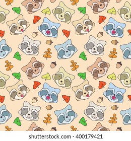 The pattern of forest raccoons