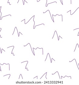 pattern in the form of chaotic lines on a white background
