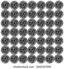 pattern in the form of circles with stripes. A fashionable idea. Pattern for fabrics. Wall decor.
